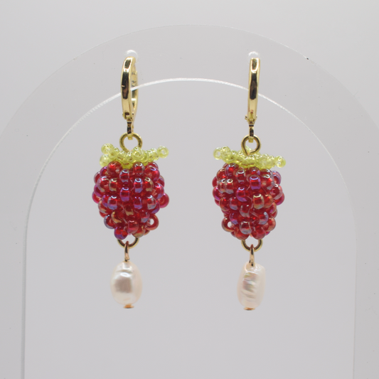 Berries and Pearls Earrings