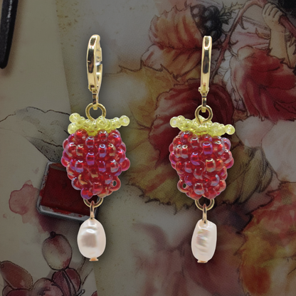 Berries and Pearls Earrings